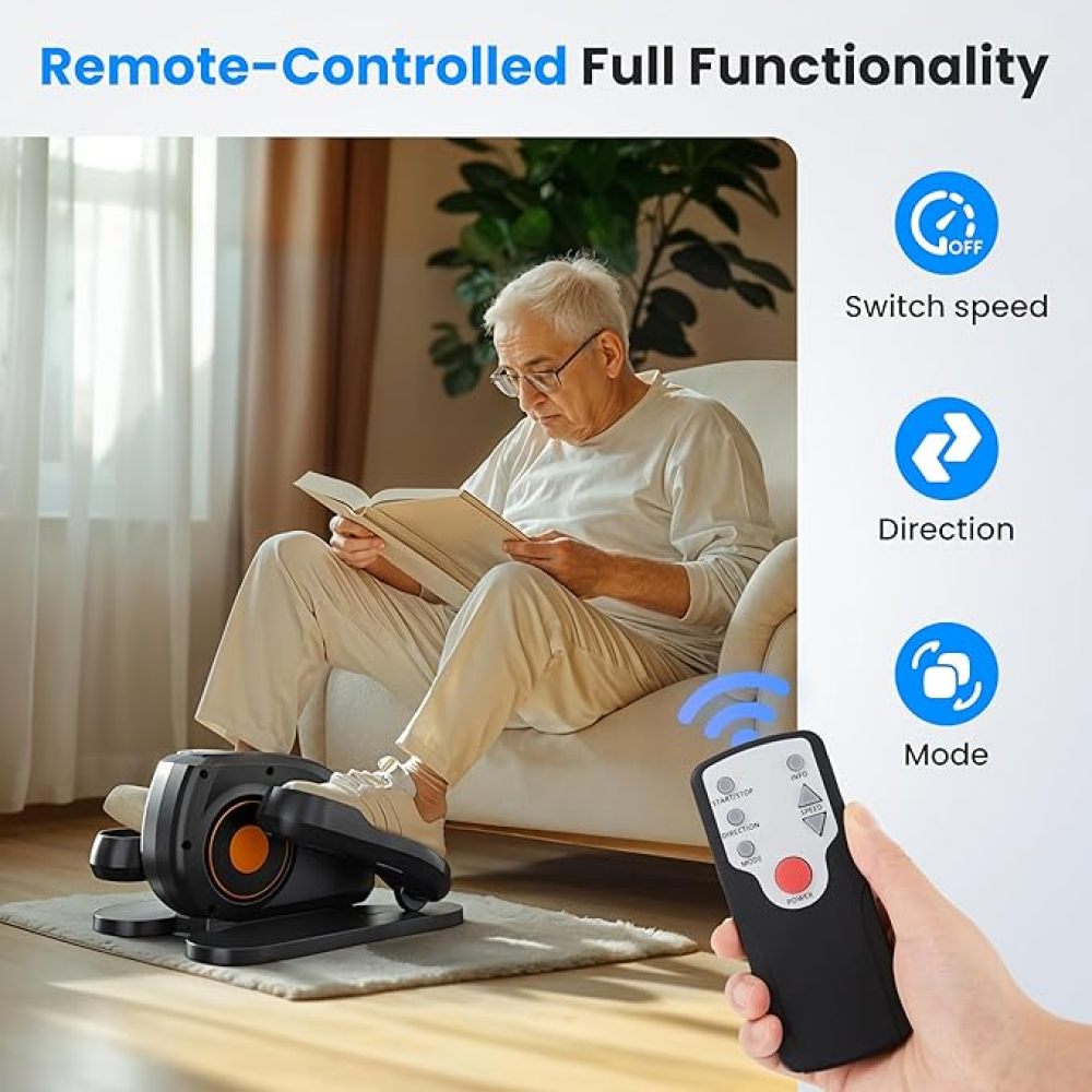 Under Desk Elliptical Machine with Remote Control