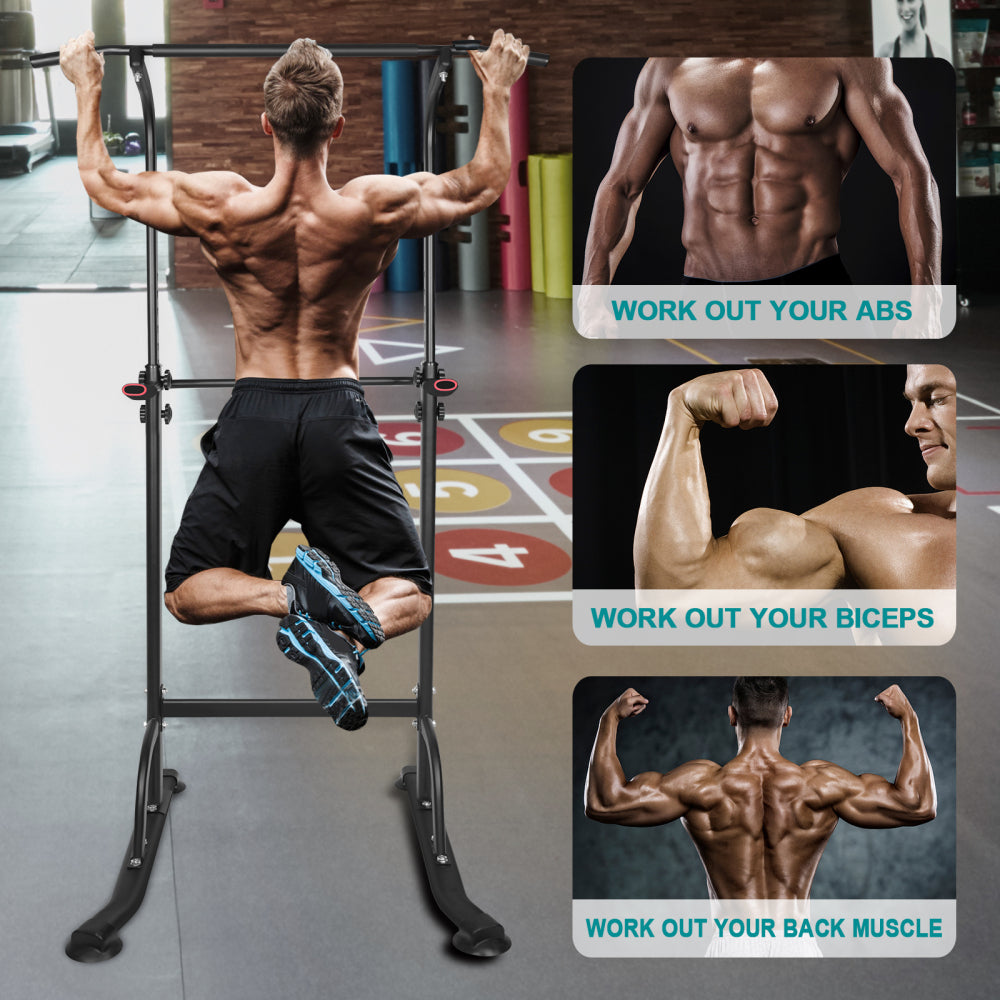 Power Tower Dip Station Adjustable