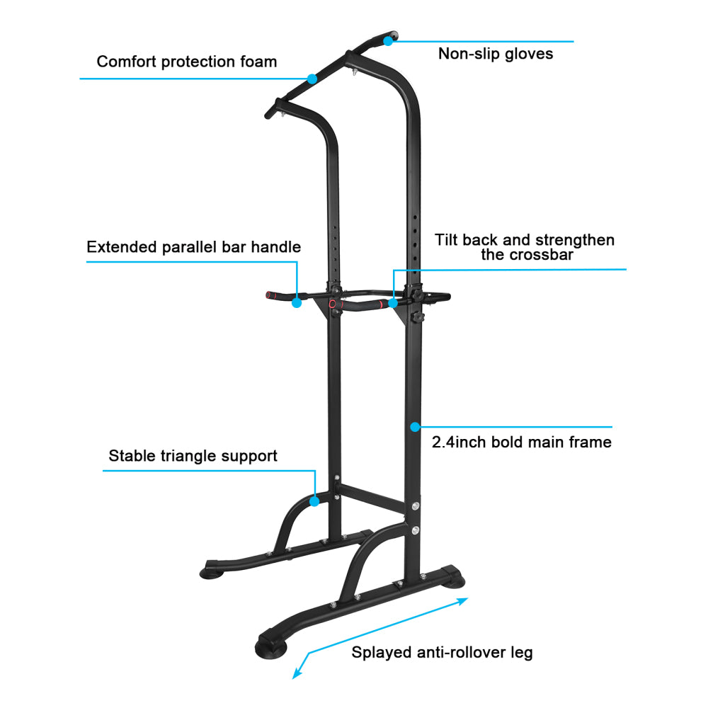 Power Tower Dip Station Adjustable