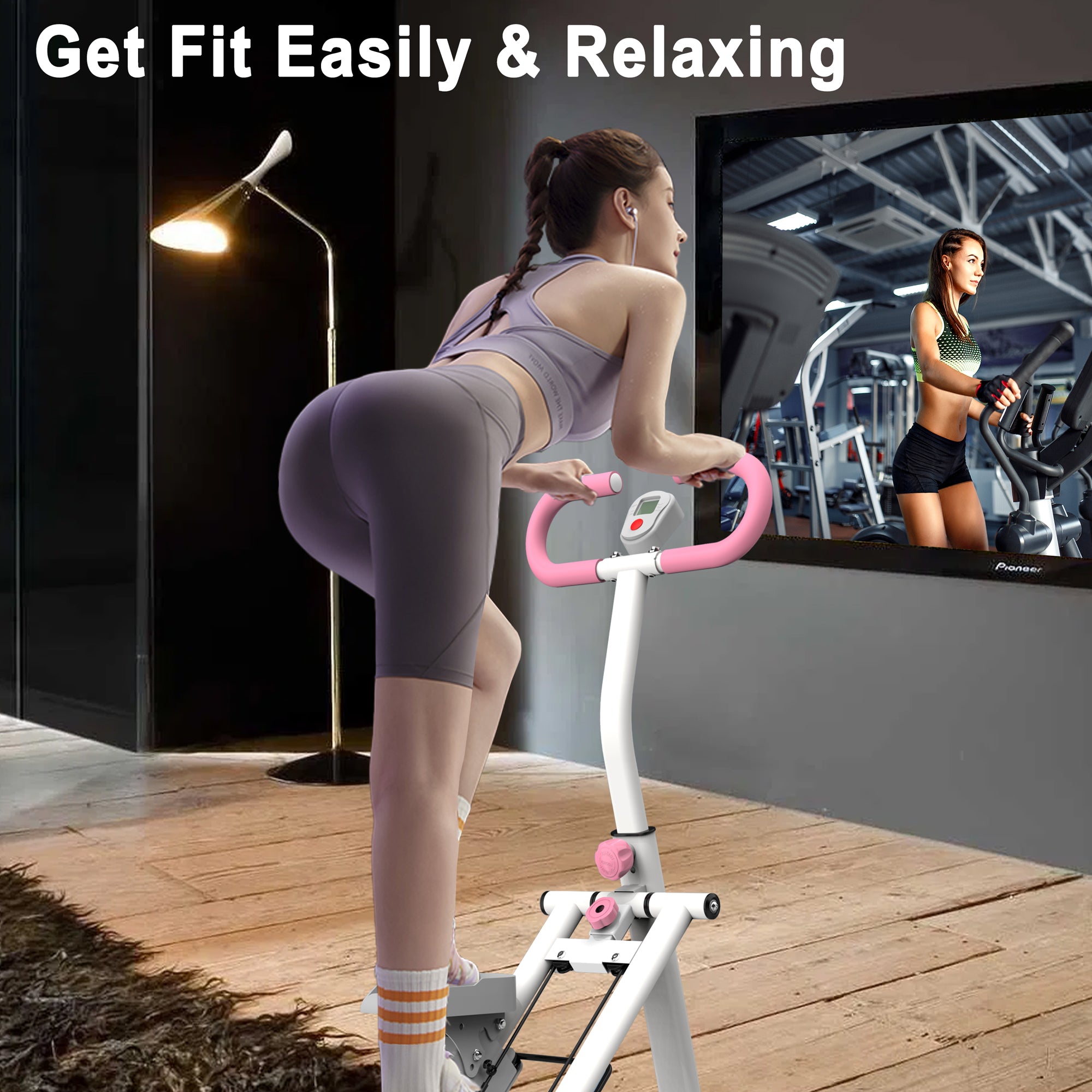 Folding Vertical Cardio Exercise Climber