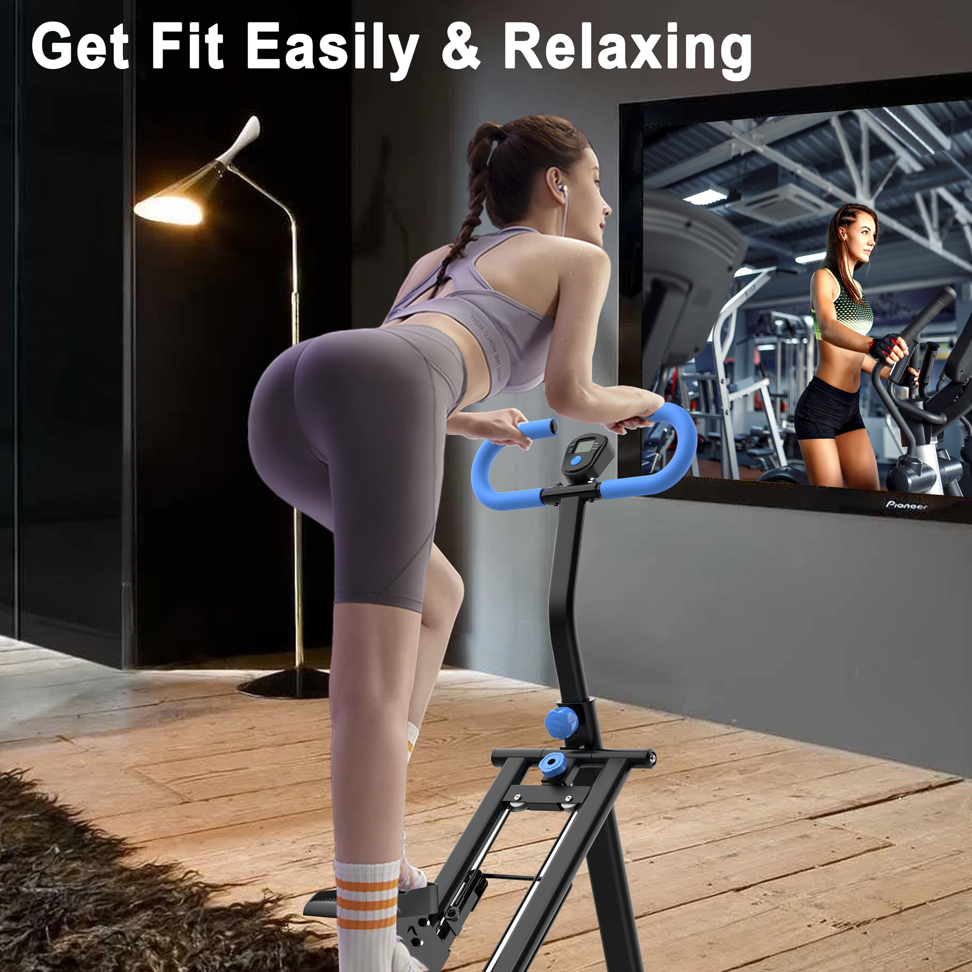 Folding Vertical Cardio Exercise Climber