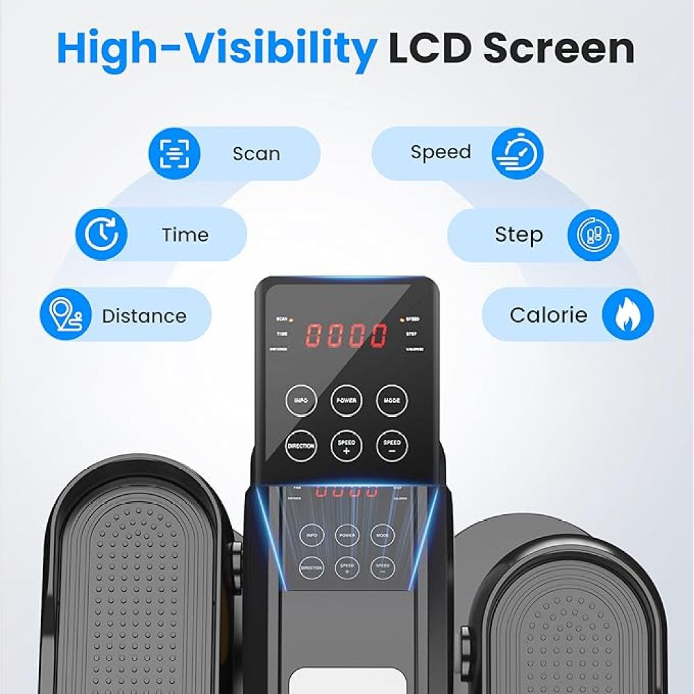 Under Desk Elliptical Machine with Remote Control
