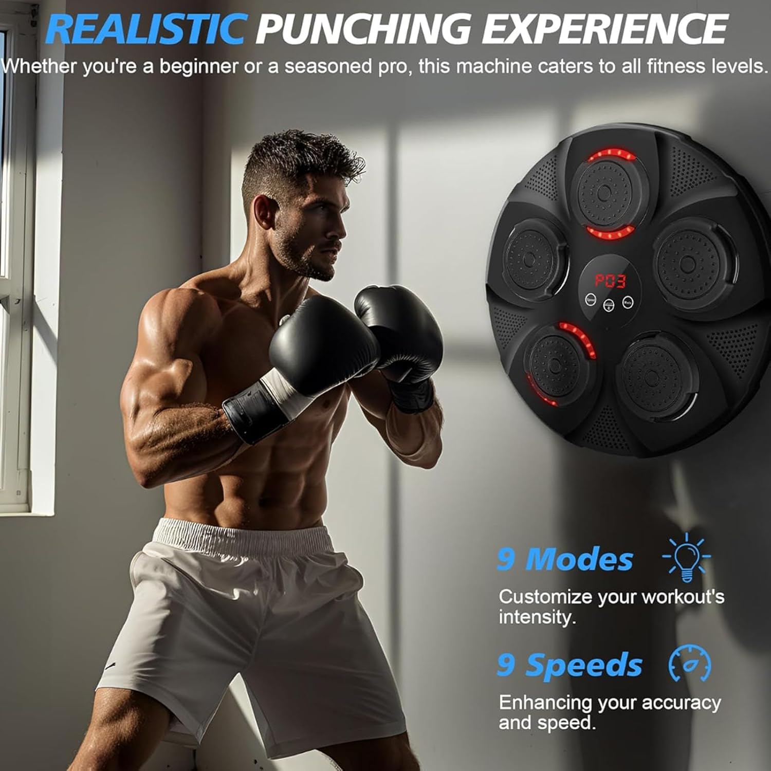 Music Boxing Machine with Boxing Gloves