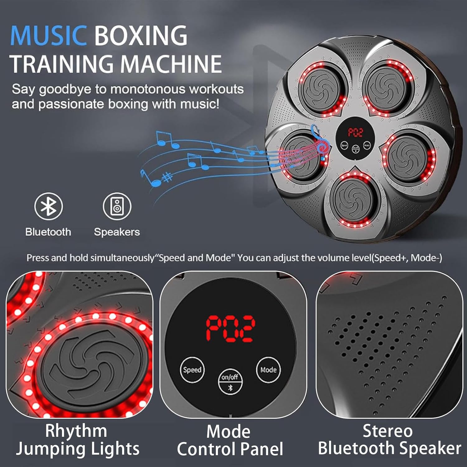 Music Boxing Machine with Boxing Gloves