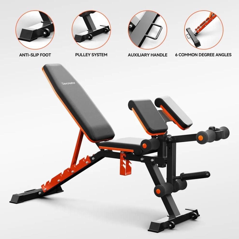Adjustable Preacher Curl Weight Bench
