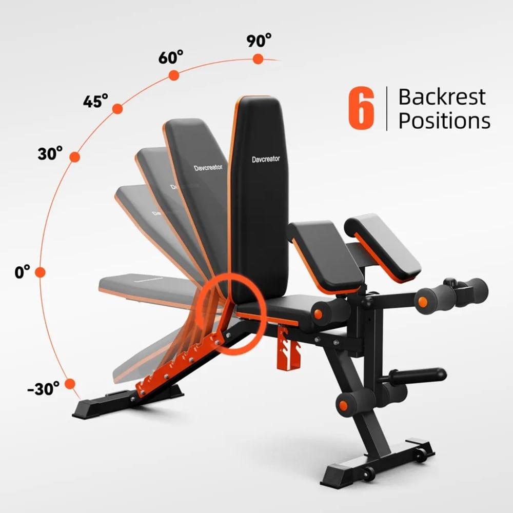 Adjustable Preacher Curl Weight Bench