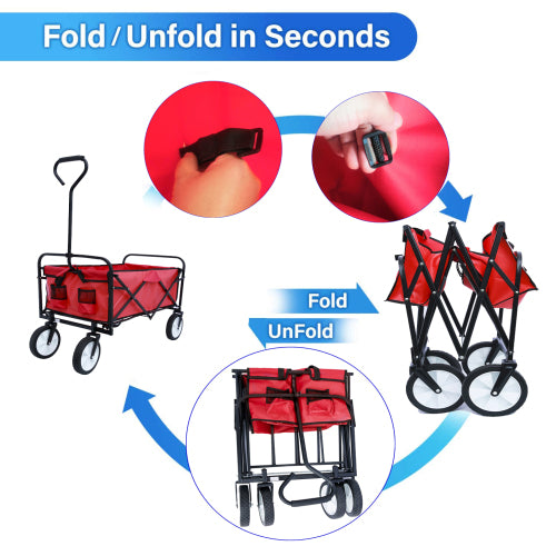 Foldable outdoor camping trolley