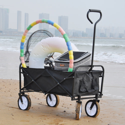 Foldable outdoor camping trolley