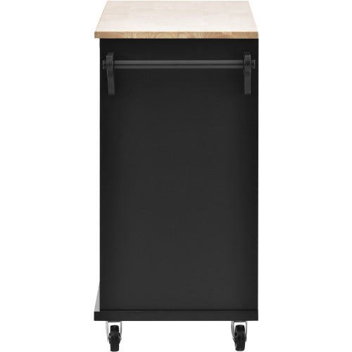 Floor Standing Storage Cabinet with Two Locking Wheels