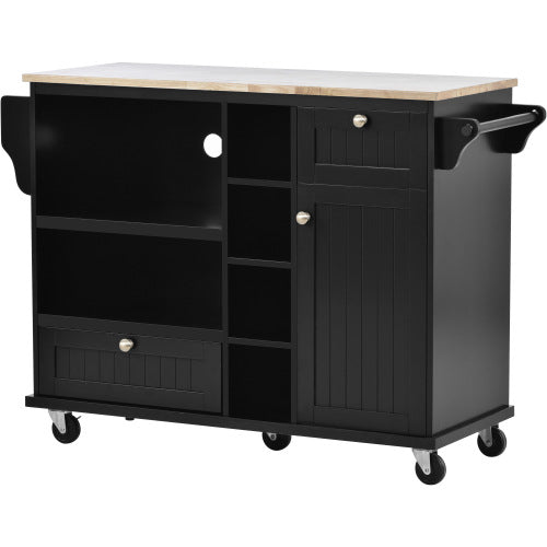 Floor Standing Storage Cabinet with Two Locking Wheels