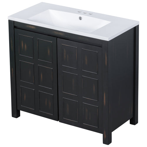 36" Bathroom Vanity Organizer with Sink