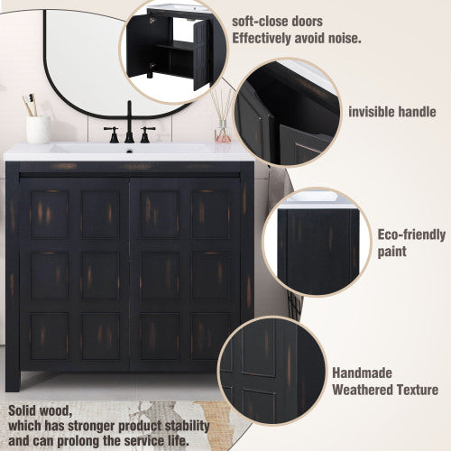 36" Bathroom Vanity Organizer with Sink