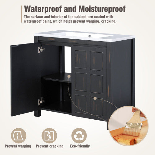 36" Bathroom Vanity Organizer with Sink