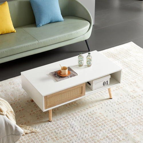 41.34" Rattan Coffee Table