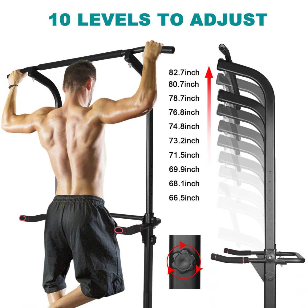 Power Tower Dip Station Adjustable
