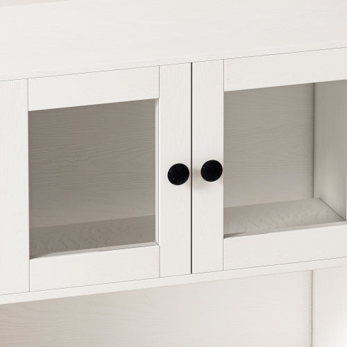 Four Door Storage Cabinets with LED Light