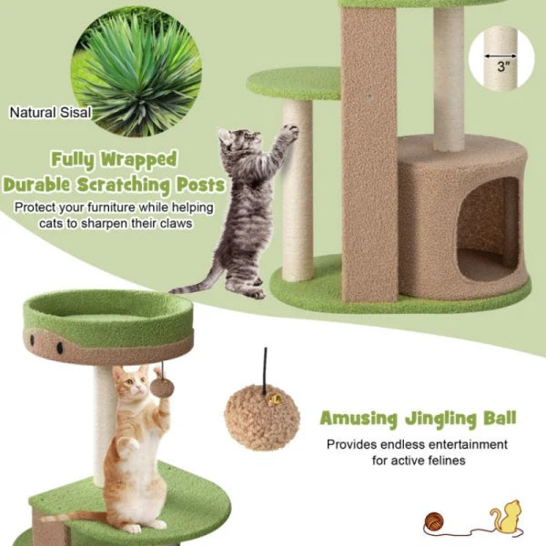5-Tier Modern Cat Tree Tower for Indoor Cats