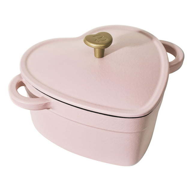 2QT Cast Iron Heart Dutch Oven