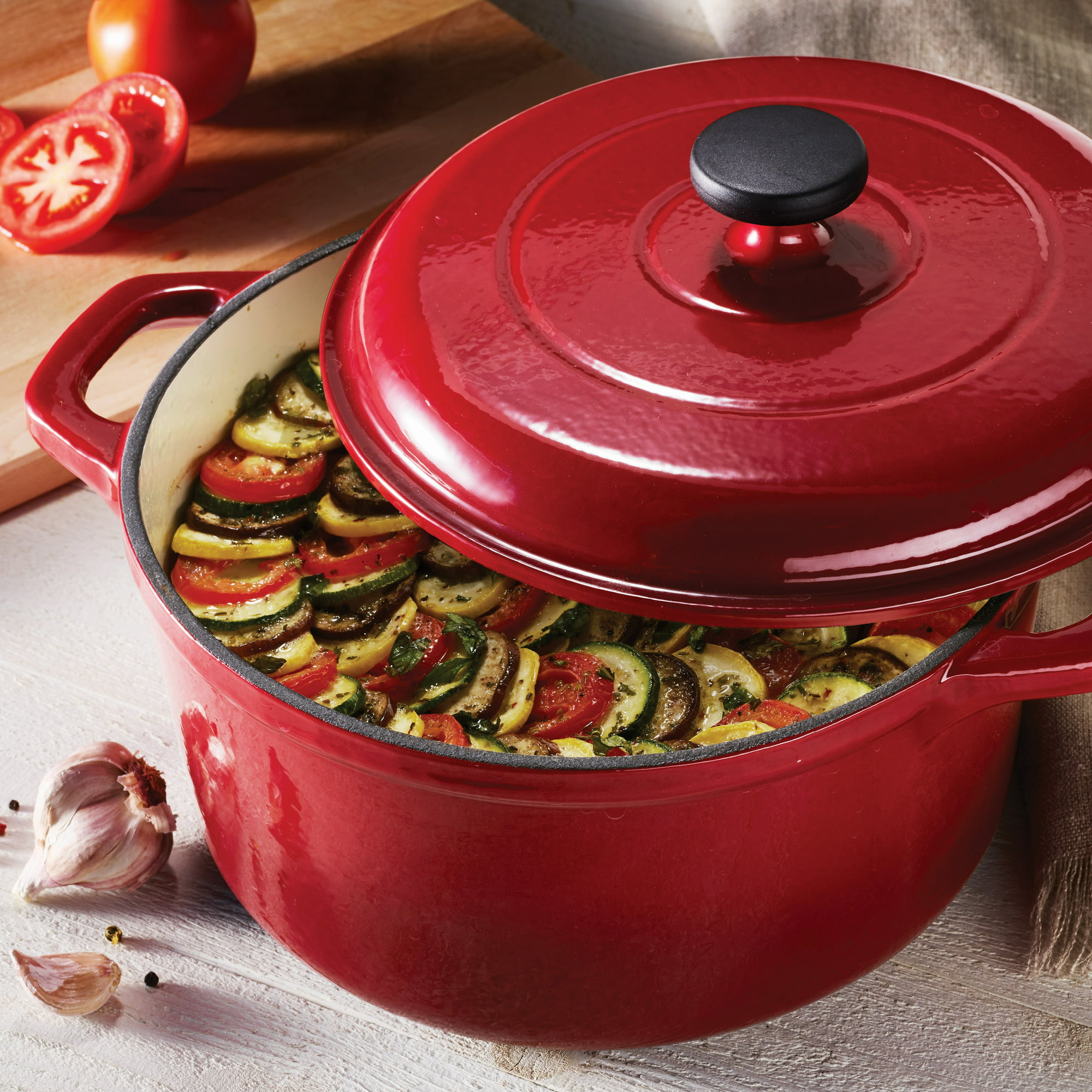 Enameled Cast Iron 6.5 Quart Round Dutch Oven