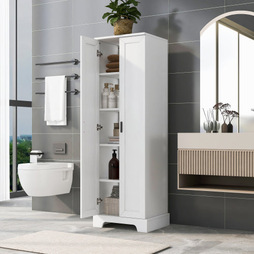 Multi-functional Storage Cabinet with Two Doors