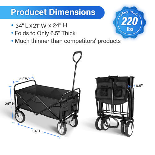 Adjustable Duty Folding Portable Hand Cart