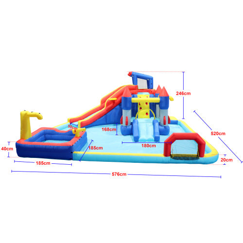 10 in 1 Inflatable Slide Water Park Bouncing House Garden