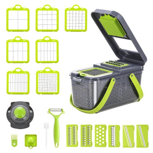 Multi Kitchen Vegetable Chopper with Container 22-in-1