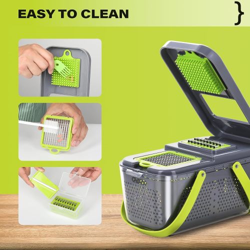 Multi Kitchen Vegetable Chopper with Container 22-in-1