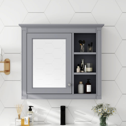 30'' x 28'' Wall Mounted Bathroom Storage Cabinet