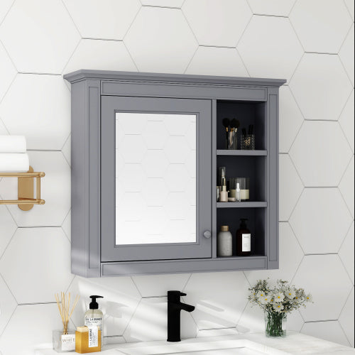 30'' x 28'' Wall Mounted Bathroom Storage Cabinet